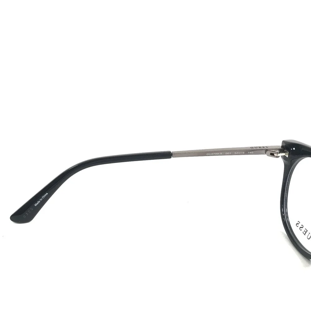 Guess Eyeglasses Frames GU2799-S 001 Black Gray Round Cat Eye Full Rim 52-16-140